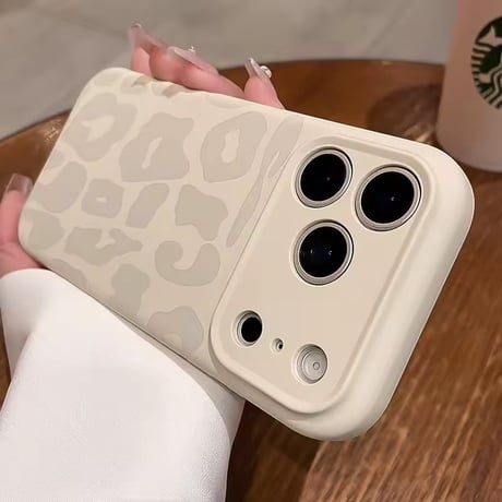 【即納商品】S75153 バイカラー レオパードマット iPhoneケース