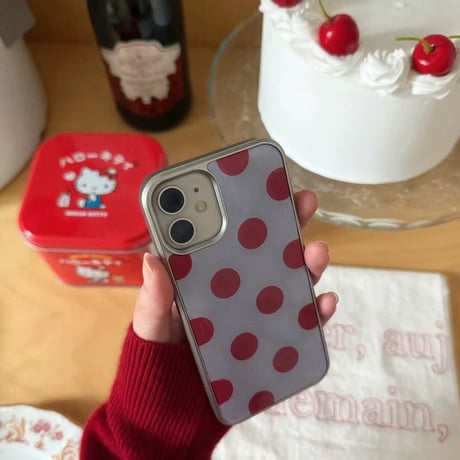 S74854 レトロドット iPhoneケース