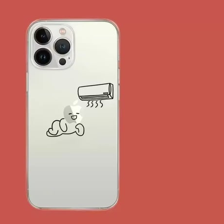 L62310 ゆるアート＆コミカルクリア iPhoneケース