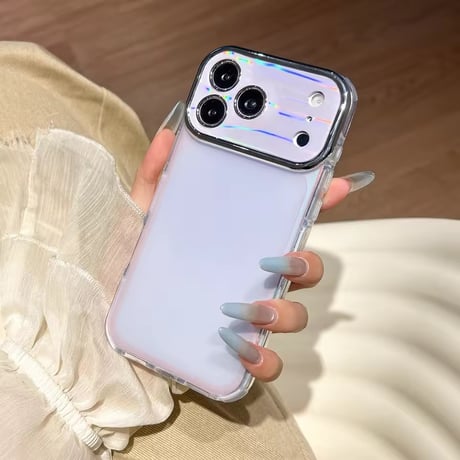 S75565 オーロラグラデーションフレーム iPhoneケース