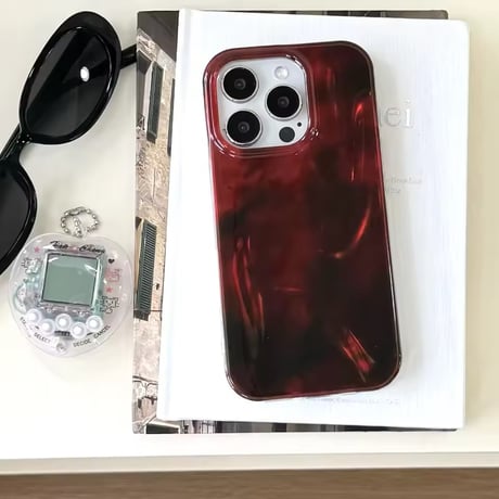 S74901 グロッシーマーブルカラー iPhoneケース