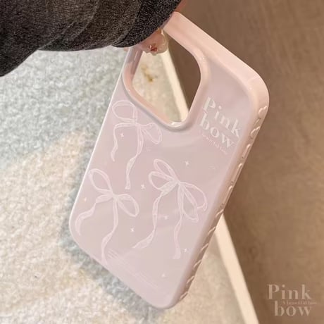S75002 ピンクリボン iPhoneケース