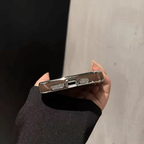 S74153 レザールック メタルフレーム iPhoneケース