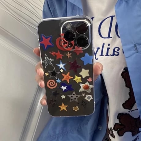 L62107 カラフルスター iPhoneケース