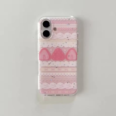 S75216 ストロベリーケーキ ガーリーiPhoneケース