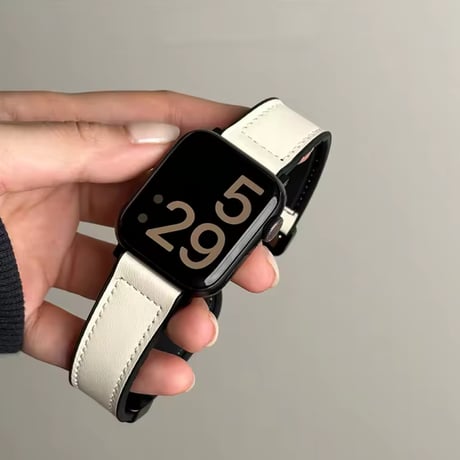 N00193 クラシックレザールック Apple Watchバンド