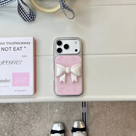 S75212 クラシカルリボン ガーリーiPhoneケース