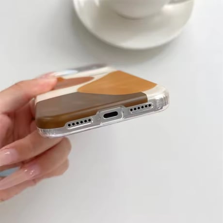 S75633 モカアートウェーブiPhoneケース