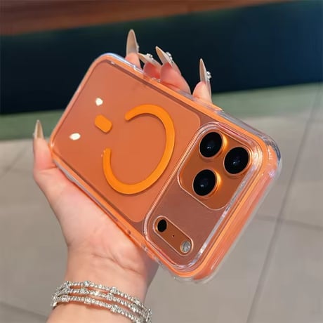 L62402 カラーマグリングクリアiPhoneケース