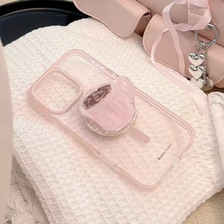 K22936 MagSafe対応 ピンクカップソケット iPhoneケース
