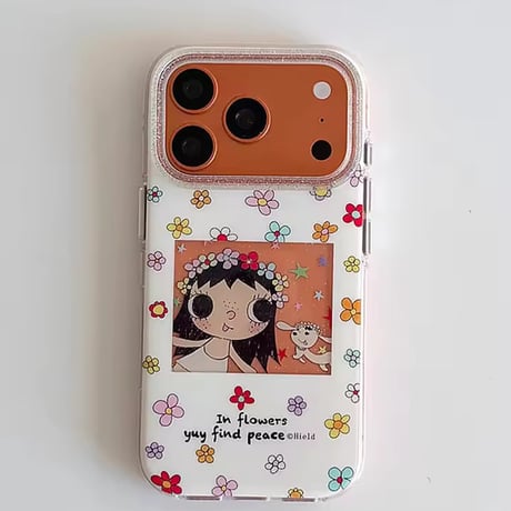 S75472 フラワーガールiPhoneケース