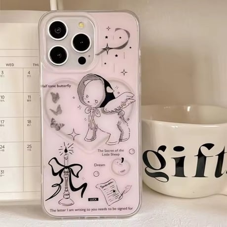 S75353 ドリーミーエンジェルピンク iPhoneケース
