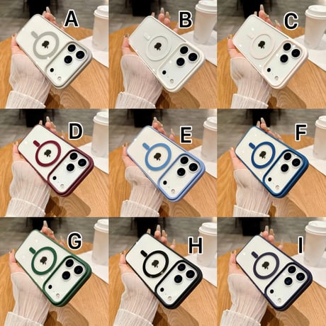 L62304 カラーフレーム MagSafe対応 iPhoneケース