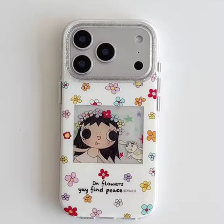S75472 フラワーガールiPhoneケース