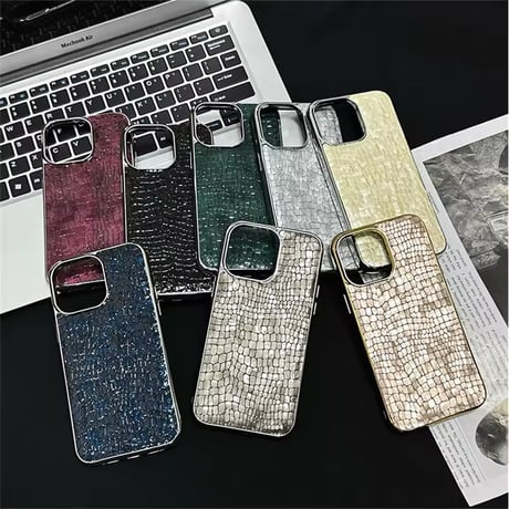 S74391 クロコ調エレガント iPhoneケース