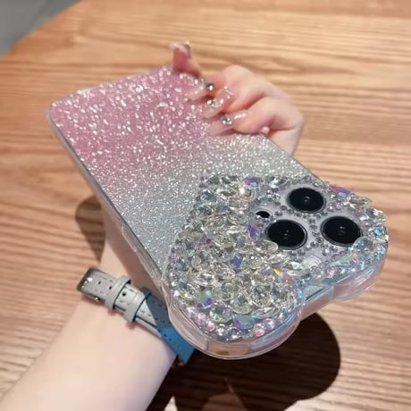 S74584 きらめきハートジュエリー iPhoneケース