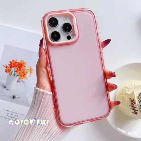 S75406 パステルフレームカラーiPhoneケース