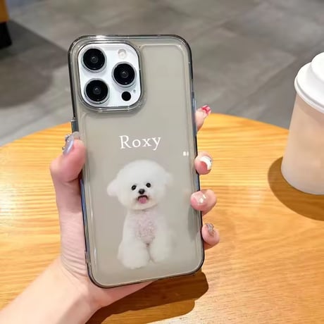 名入れオリジナルケース L62337 うちの子クリアiPhoneケース