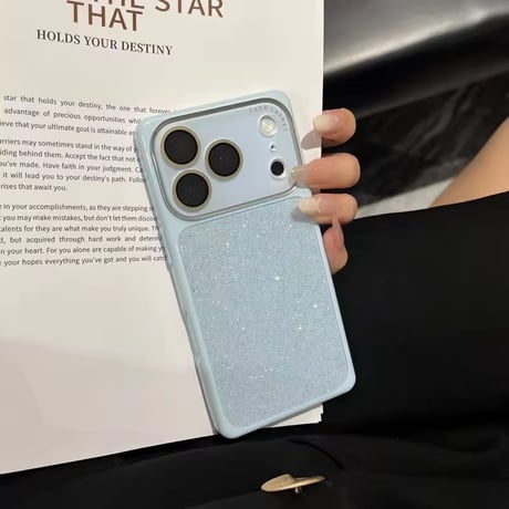 S75571 パステルラメプレート iPhoneケース