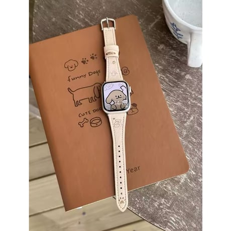 N00137 わんちゃんデザインのApple Watchバンド
