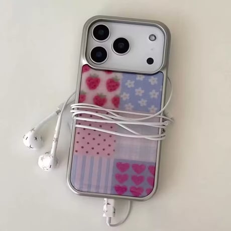 S75568 パッチワークハートベリー iPhoneケース