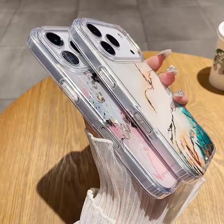 S75180 インクマーブルアートiPhoneケース