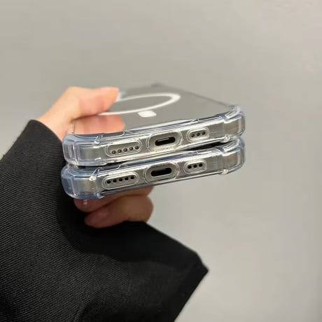 K22840 ミラー×クリアMagSafe対応iPhoneケース