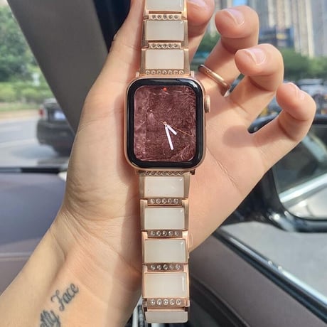 N00003 ストーンタイル × メタルリンク Apple Watchベルト