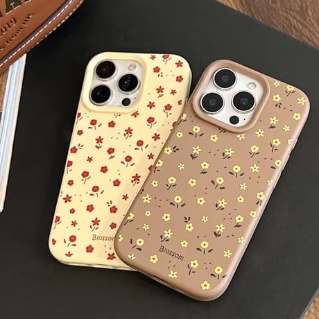 S74968 Blossom フラワープリント iPhoneケース