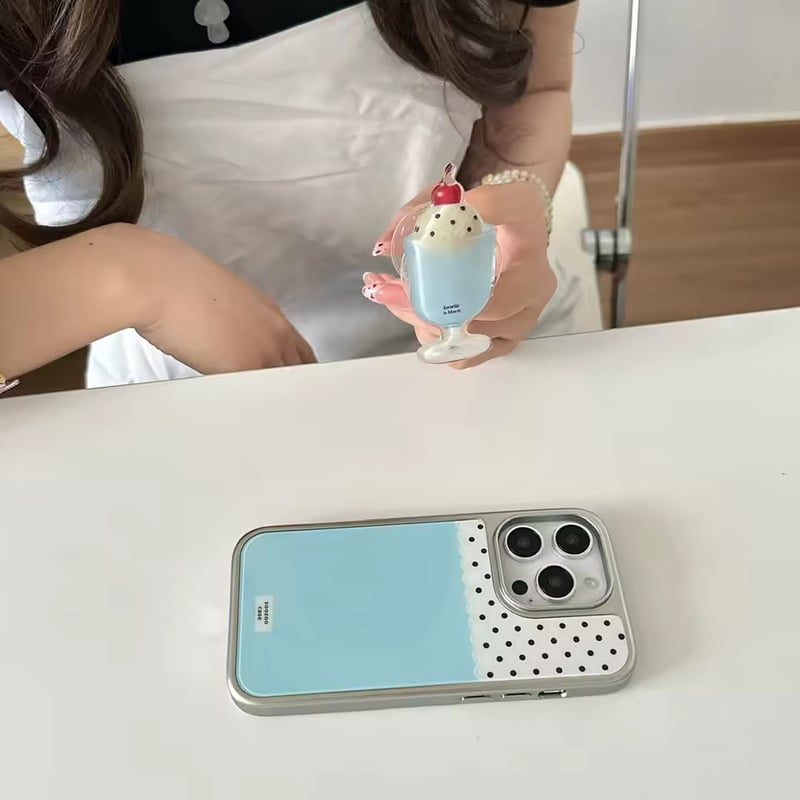 K22907 クリームソーダサンデー iPhoneケース | nanomita