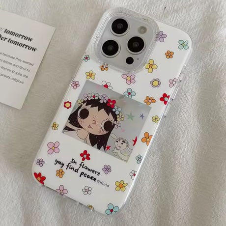 S75472 フラワーガールiPhoneケース