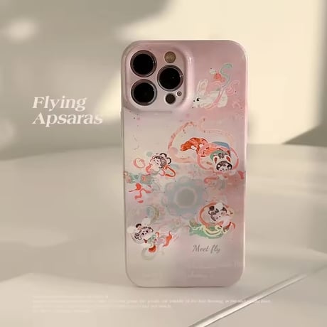 S75134 パステルアートタッチ iPhoneケース