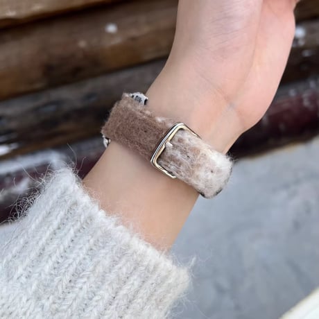 N00155 ふわもこカラフル Apple Watchバンド