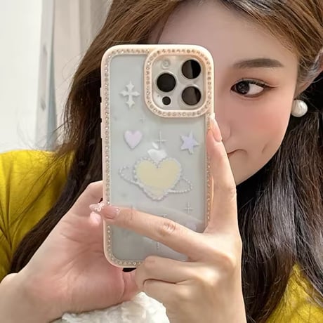 L62237 パステルビジューのドリーミーiPhoneケース
