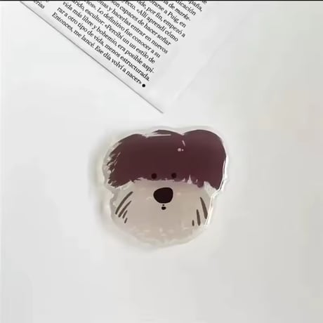 P0381 ゆるわんこ フェイススマホグリップ