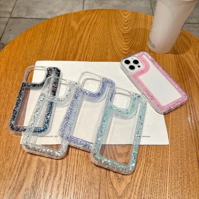 L62248 キラめきラメフレームiPhoneケース | nanomita