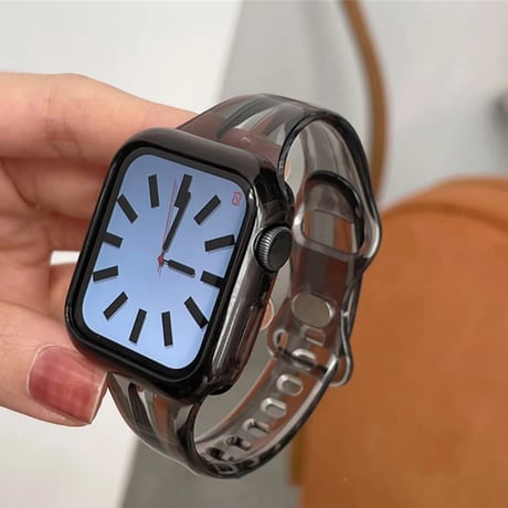 N00113 ポップカラー クリアApple Watchベルト