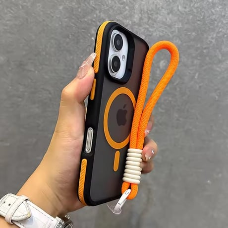 K22937 MagSafe対応 ストラップ付きクリアケース