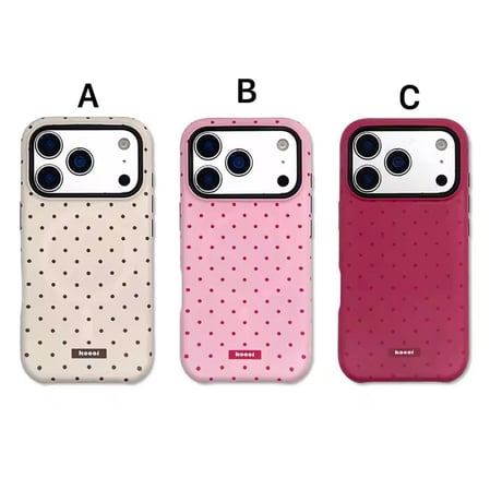 S75552 クラシックドットガーリーiPhoneケース