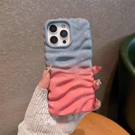 S75288 うねうねグラデーションiPhoneケース