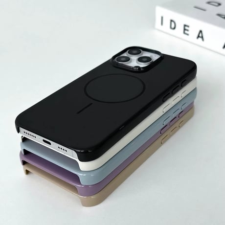 S74563 シンプルカラーのMagSafe対応iPhoneケース