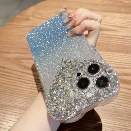 S74584 きらめきハートジュエリー iPhoneケース
