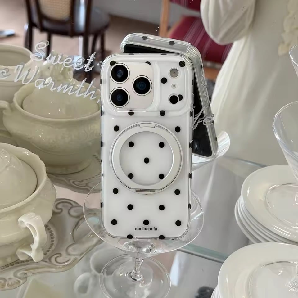 K23172 ドットリングスタンド iPhoneケース | nanomita