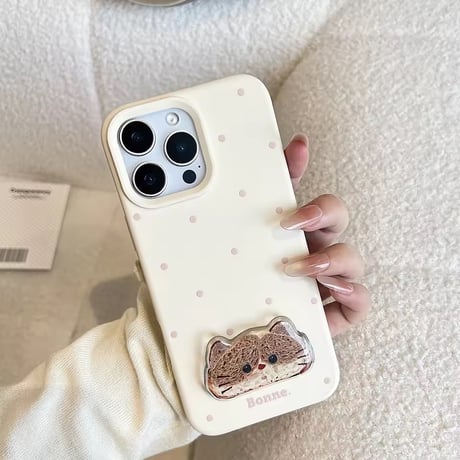 K22883 ぽてっとアニマルポルカ iPhoneケース