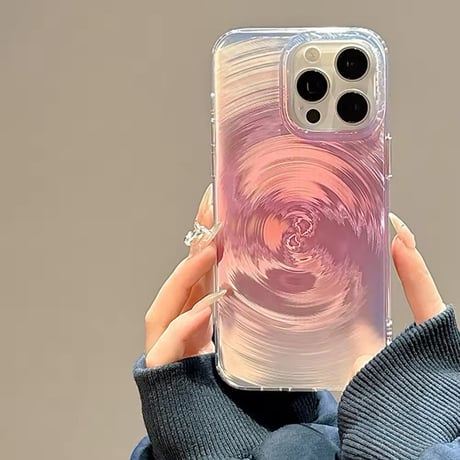 S74572 オーロラマーブルiPhoneケース