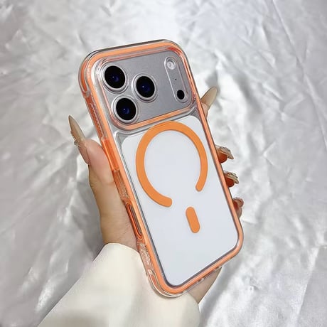 L62405 カラーフレーム MagSafe対応 iPhoneケース