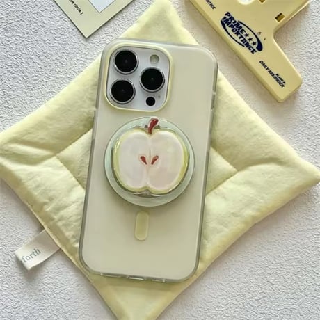 K22725 りんごソケット付きMagSafe対応 iPhoneケース