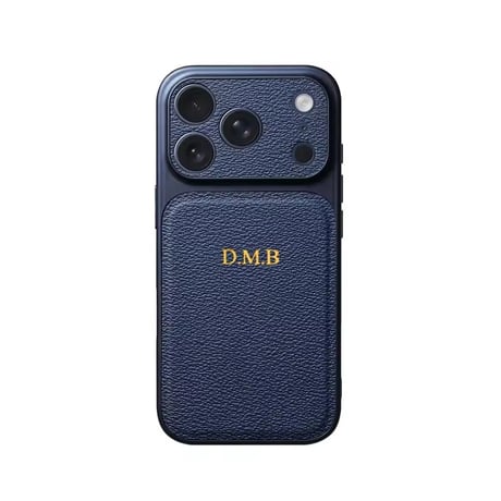 S75704 カスタムネーム レザー調iPhoneケース