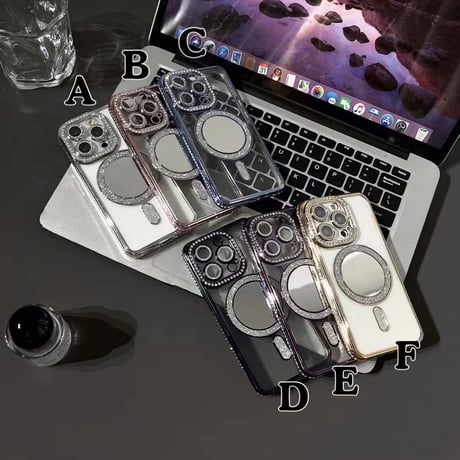 L62035 ジュエルフレーム MagSafe iPhoneケース