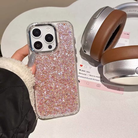 S74623 きらめきグリッターのiPhoneケース